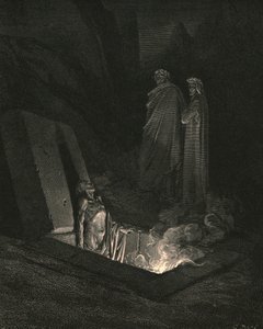 Lui, appena mi trovai ai piedi delle tombe, mi osservò per un po