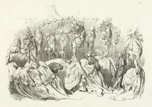 Copricapi nel Regno di Luigi XVI da Gustave Dore