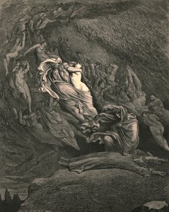 Io per compassione svenuto, sembravo non lontano dalla morte, c1890 da Gustave Dore