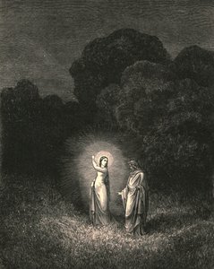 Io, che ora ti mando in questa missione, sono Beatrice, c1890 da Gustave Dore