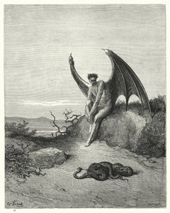 Illustrazione di Gustave Doré per il Paradiso Perduto di Milton, Libro IX, versi 182, 183