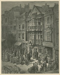 Illustrazione che raffigura Bishopsgate Street da Gustave Dore