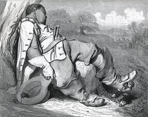 Illustrazione per "Le petit poucet", scritto nel 1697 da Charles Perrault (1628-1703) da Gustave Dore