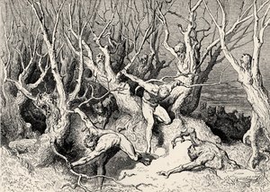 Illustrazione per La Divina Commedia - Inferno di Dante da Gustave Dore