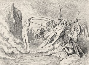 Illustrazione per La Divina Commedia - Inferno di Dante da Gustave Dore