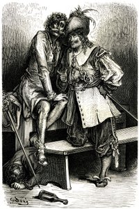 Illustrazione per il Capitano Fracassa da Gustave Dore