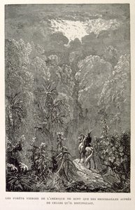Illustrazione della foresta americana, da La leggenda di Croque-Mitaine da Gustave Dore