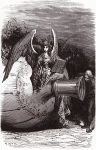 Illustrazione di Gustave Doré per le opere complete di François Rabelais: la bottiglia subacquea (quinto libro) da Gustave Dore