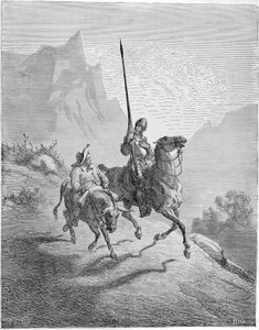 Illustrazione del libro Don Chisciotte della Mancia di M. de Cervantes, 1863 da Gustave Dore