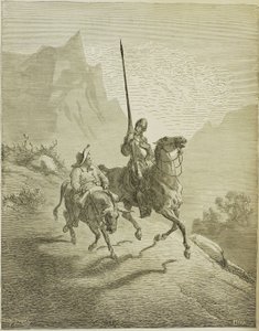 Illustrazione del libro Don Chisciotte della Mancia di M. de Cervantes, 1863 da Gustave Dore