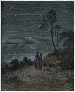 Inferno, Canto 2: Il cielo che si oscura della prima notte, illustrazione da "La Divina Commedia" di Dante Alighieri, 1885 da Gustave Dore