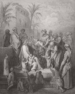 Gesù benedice i bambini, illustrazione dalla 