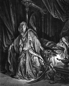 Giuditta sta per tagliare la testa di Oloferne, 1866