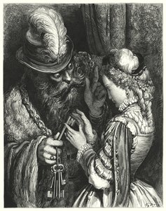 La Barbe-Bleue; Barbablù da Gustave Dore