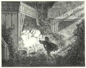 La bella addormentata (incisione) da Gustave Dore