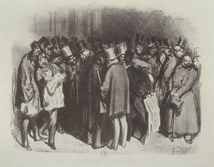 La Coulisse de la Bourse da Gustave Dore
