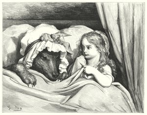 Cappuccetto Rosso (incisione) da Gustave Dore
