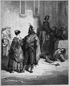 I due galli - da "Favole" di Jean de La Fontaine da Gustave Dore