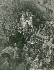 Scena di strada a Londra da Gustave Dore