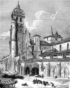 Monastero de las Huelgas, Burgos, Spagna, XIX secolo da Gustave Dore