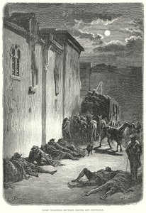 Diligenza notturna tra Gerona e Perpignan (incisione) da Gustave Dore