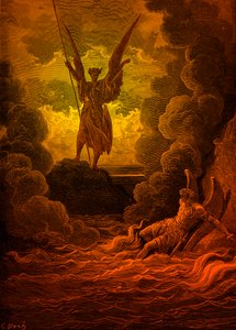 Paradiso Perduto: Satana e Belzebù di Doré da Gustave Dore