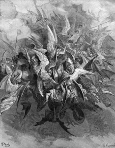 Paradiso Perduto: La battaglia degli angeli da Gustave Dore
