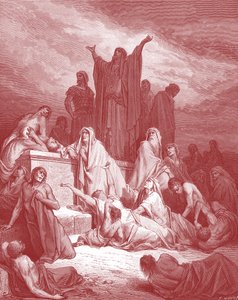 Peste di Gerusalemme, incisione di Doré - Bibbia