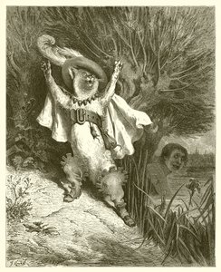 Il gatto con gli stivali, c.1868 da Gustave Dore