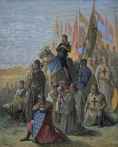 San Luigi arriva davanti a Damietta da Gustave Dore