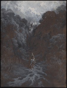 Sir Lancillotto si avvicina al castello di Astolat