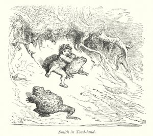 Smith nella terra dei rospi (incisione) da Gustave Dore