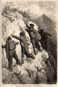 Contrabbandieri della Serrania de Ronda. Incisione per illustrare il viaggio in Spagna nel 1862, con Ch. Davillier, in 