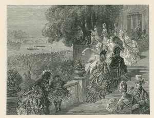 Spettatori che Guardano una Gara di Barche da Gustave Dore