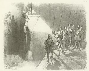 Sorpreso dalle guardie - Regno di Enrico IV da Gustave Dore