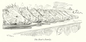 La famiglia del cinghiale (incisione) da Gustave Dore