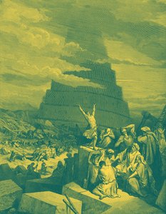 La confusione delle lingue (Torre di Babele) - Bibbia da Gustave Dore