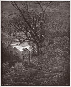 La Divina Commedia, Inferno, Canto 1: La lupa appare - Illustrazione di Gustave Doré