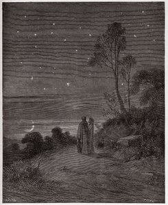 La Divina Commedia, Inferno, Canto 2: Il cielo che si oscura della prima notte - Illustrazione di Gustave Doré