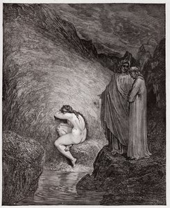 La Divina Commedia, Inferno, Canto 30: Mirra, condannata per incesto - Illustrazione di Gustave Doré
