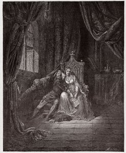 La Divina Commedia, Inferno, Canto 5: Paolo e Francesca - di Dante Alighieri (1265-1321) - Illustrazione di Gustave Doré (1832-1883) da Gustave Dore