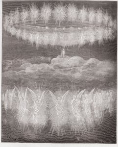 La Divina Commedia, Paradiso, Canto 12: Gli anelli delle anime glorificate nel sole - di Dante Alighieri (1265-1321) - Illustrazione di Gustave Doré (1832-1883) da Gustave Dore