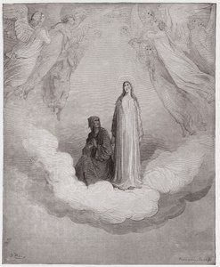 La Divina Commedia, Paradiso, Canto 21: Beatrice beata nel settimo cielo - di Dante Alighieri (1265-1321) - Illustrazione di Gustave Doré (1832-1883) da Gustave Dore