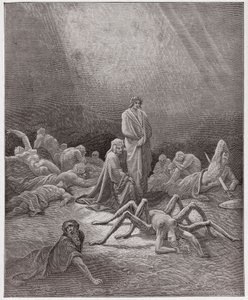 La Divina Commedia, Purgatorio, Canto 12: Dante osserva l