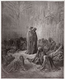 La Divina Commedia, Purgatorio, Canto 13: Le anime degli invidiosi - di Dante Alighieri (1265-1321) - Illustrazione di Gustave Doré (1832-1883) da Gustave Dore