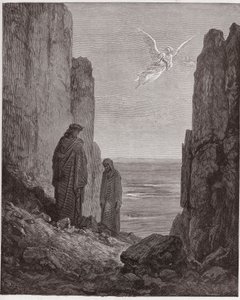 La Divina Commedia, Purgatorio, Canto 19: I poeti ascendono al quinto cerchio - di Dante Alighieri (1265-1321) - Illustrazione di Gustave Doré (1832-1883) da Gustave Dore