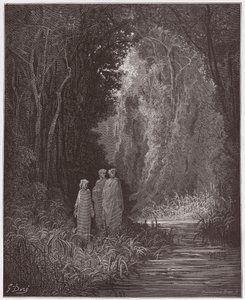 La Divina Commedia, Purgatorio, Canto 28: Dante, Virgilio e Stazio nell