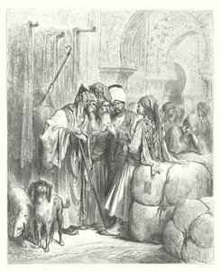 Le favole di La Fontaine: Il Bashaw e il mercante da Gustave Dore