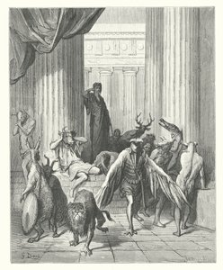 Le favole di La Fontaine: I compagni di Ulisse da Gustave Dore