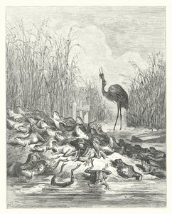 Le favole di La Fontaine: Le rane che chiedevano un re da Gustave Dore